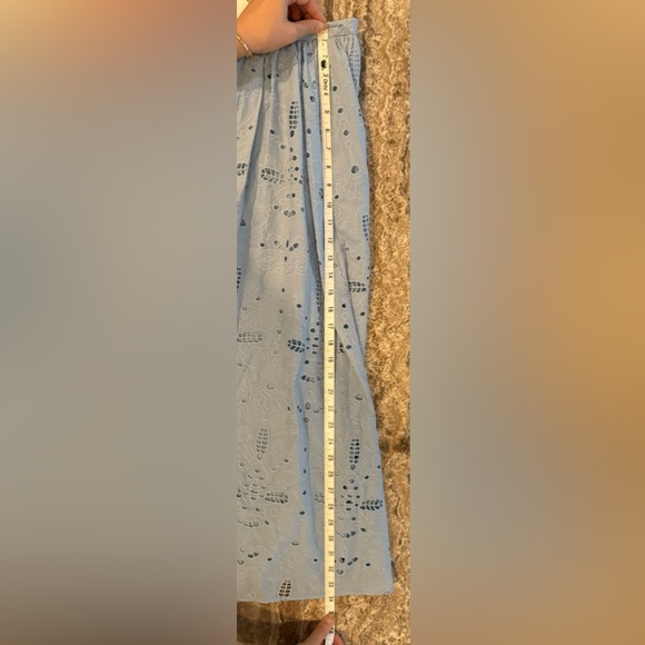 ZARA BLOGGERS FAVORITE EMBROIDERED EYELET MIDI SKIRT - Picture 16 of 16